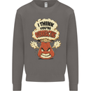 Overreacting Funny Chemistry Geek Nerd Mens Sweatshirt Jumper Charcoal