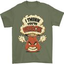 Overreacting Funny Chemistry Geek Nerd Mens T-Shirt 100% Cotton Military Green