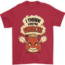 Overreacting Funny Chemistry Geek Nerd Mens T-Shirt 100% Cotton Red