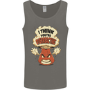 Overreacting Funny Chemistry Geek Nerd Mens Vest Tank Top Charcoal