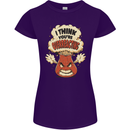 Overreacting Funny Chemistry Geek Nerd Womens Petite Cut T-Shirt Purple