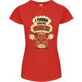 Overreacting Funny Chemistry Geek Nerd Womens Petite Cut T-Shirt Red