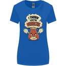 Overreacting Funny Chemistry Geek Nerd Womens Wider Cut T-Shirt Royal Blue