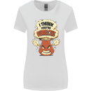 Overreacting Funny Chemistry Geek Nerd Womens Wider Cut T-Shirt White