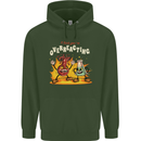 Overreacting Funny Chemistry Science Mens 80% Cotton Hoodie Forest Green