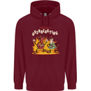 Overreacting Funny Chemistry Science Mens 80% Cotton Hoodie Maroon