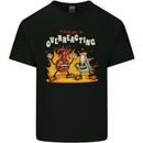Overreacting Funny Chemistry Science Mens Cotton T-Shirt Tee Top Black