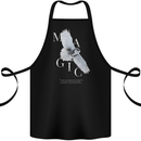 Owl Magic Cotton Apron 100% Organic Black