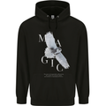 Owl Magic Mens 80% Cotton Hoodie Black