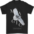 Owl Magic Mens T-Shirt 100% Cotton Black