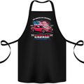 Own the Road USA Muscle Car American Flag Cotton Apron 100% Organic Black