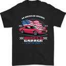 Own the Road USA Muscle Car American Flag Mens T-Shirt 100% Cotton Black