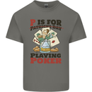 P For Poker Not St Patricks Day Funny Mens Cotton T-Shirt Tee Top Charcoal