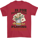 P For Poker Not St Patricks Day Funny Mens T-Shirt 100% Cotton Red