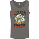 P For Poker Not St Patricks Day Funny Mens Vest Tank Top Charcoal