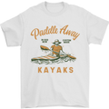Paddle Away Custom Made Kayaks Kayaking Mens T-Shirt 100% Cotton White