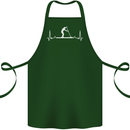 Paddle Boarding Pulse Paddleboard ECG Cotton Apron 100% Organic Forest Green