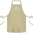Paddle Boarding Pulse Paddleboard ECG Cotton Apron 100% Organic Khaki