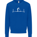 Paddle Boarding Pulse Paddleboard ECG Kids Sweatshirt Jumper Royal Blue