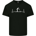 Paddle Boarding Pulse Paddleboard ECG Kids T-Shirt Childrens Black