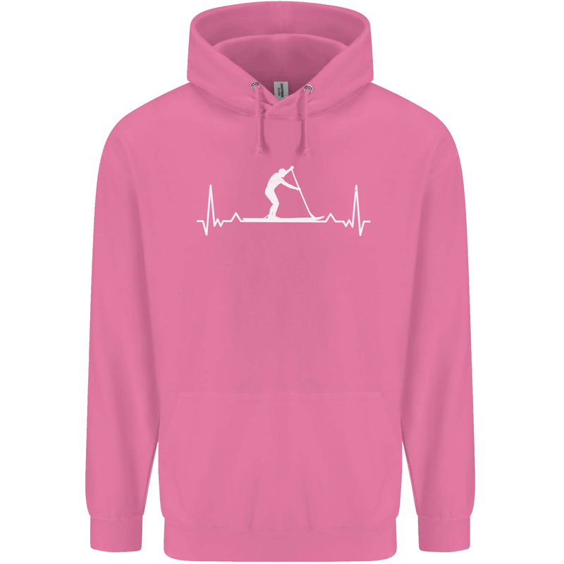 Paddle Boarding Pulse Paddleboard ECG Mens 80% Cotton Hoodie Azelea