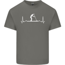 Paddle Boarding Pulse Paddleboard ECG Mens Cotton T-Shirt Tee Top Charcoal