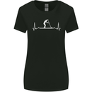 Paddle Boarding Pulse Paddleboard ECG Womens Wider Cut T-Shirt Black