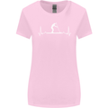 Paddle Boarding Pulse Paddleboard ECG Womens Wider Cut T-Shirt Light Pink