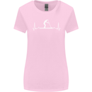 Paddle Boarding Pulse Paddleboard ECG Womens Wider Cut T-Shirt Light Pink