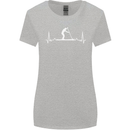 Paddle Boarding Pulse Paddleboard ECG Womens Wider Cut T-Shirt Sports Grey