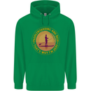 Paddle Boarding & Beer Funny Paddleboard Alcohol Childrens Kids Hoodie Irish Green