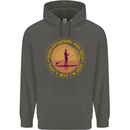 Paddle Boarding & Beer Funny Paddleboard Alcohol Childrens Kids Hoodie Storm Grey