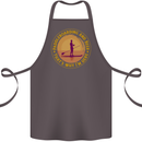 Paddle Boarding & Beer Funny Paddleboard Alcohol Cotton Apron 100% Organic Dark Grey