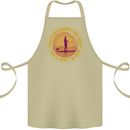 Paddle Boarding & Beer Funny Paddleboard Alcohol Cotton Apron 100% Organic Khaki