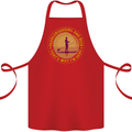 Paddle Boarding & Beer Funny Paddleboard Alcohol Cotton Apron 100% Organic Red