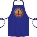 Paddle Boarding & Beer Funny Paddleboard Alcohol Cotton Apron 100% Organic Royal Blue