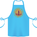 Paddle Boarding & Beer Funny Paddleboard Alcohol Cotton Apron 100% Organic Turquoise