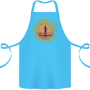 Paddle Boarding & Beer Funny Paddleboard Alcohol Cotton Apron 100% Organic Turquoise