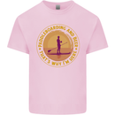 Paddle Boarding & Beer Funny Paddleboard Alcohol Kids T-Shirt Childrens Light Pink