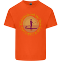 Paddle Boarding & Beer Funny Paddleboard Alcohol Kids T-Shirt Childrens Orange