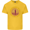 Paddle Boarding & Beer Funny Paddleboard Alcohol Kids T-Shirt Childrens Yellow