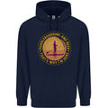 Paddle Boarding & Beer Funny Paddleboard Alcohol Mens 80% Cotton Hoodie Navy Blue