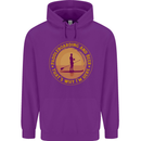 Paddle Boarding & Beer Funny Paddleboard Alcohol Mens 80% Cotton Hoodie Purple