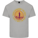 Paddle Boarding & Beer Funny Paddleboard Alcohol Mens Cotton T-Shirt Tee Top Sports Grey