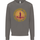 Paddle Boarding & Beer Funny Paddleboard Alcohol Mens Sweatshirt Jumper Charcoal