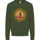 Paddle Boarding & Beer Funny Paddleboard Alcohol Mens Sweatshirt Jumper Forest Green