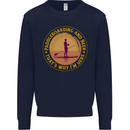 Paddle Boarding & Beer Funny Paddleboard Alcohol Mens Sweatshirt Jumper Navy Blue