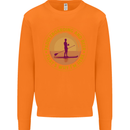 Paddle Boarding & Beer Funny Paddleboard Alcohol Mens Sweatshirt Jumper Orange