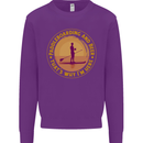 Paddle Boarding & Beer Funny Paddleboard Alcohol Mens Sweatshirt Jumper Purple