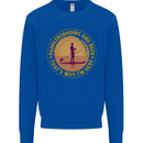Paddle Boarding & Beer Funny Paddleboard Alcohol Mens Sweatshirt Jumper Royal Blue
